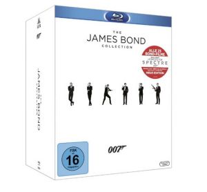 Knaller zum Primeday: The James Bond Collection auf Blu-ray (23 Filme inkl. Leerplatz für Spectre) für 79,97 Euro