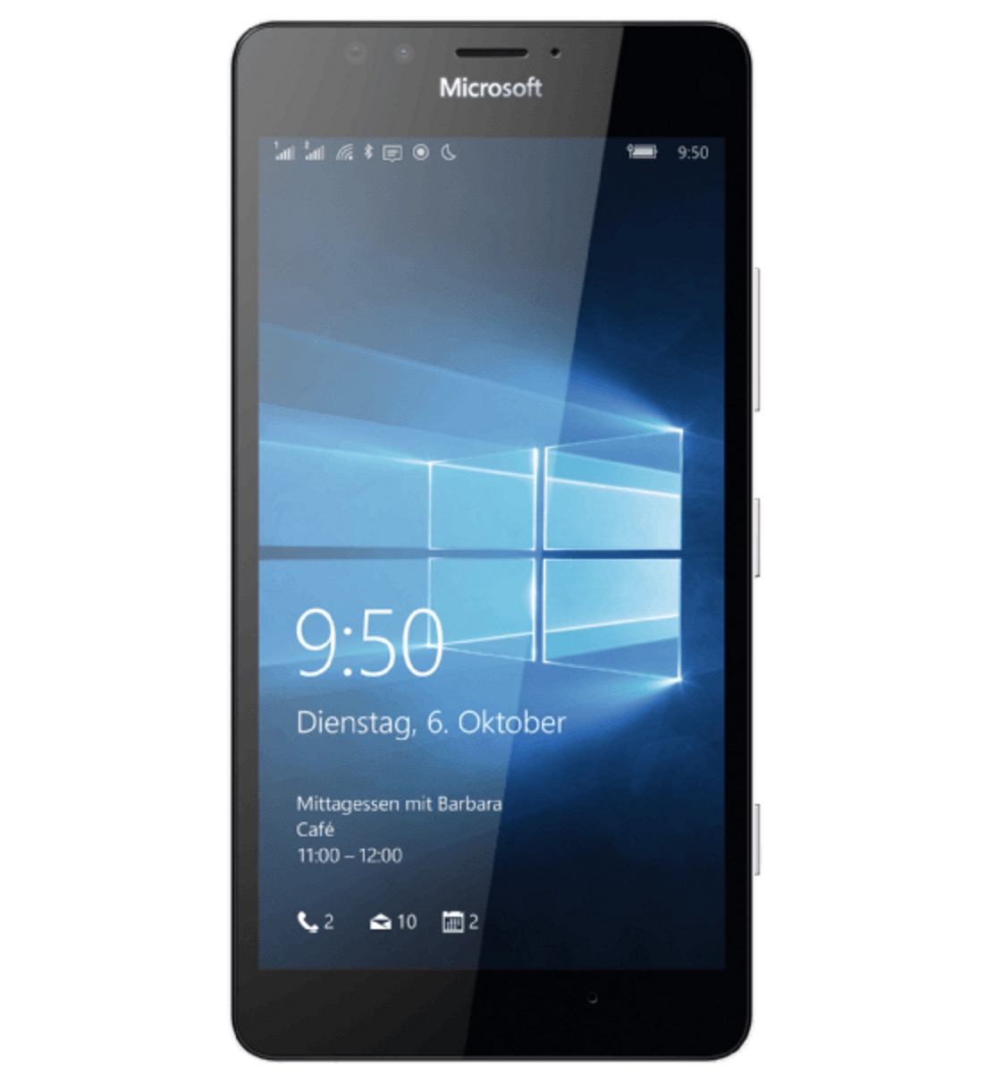 Microsoft Lumia 950 Dual SIM Smartphone (5,2 Zoll, 32 GB, Hexa-Core 1,8 GHz, 20 MP)  in Schwarz + Display Dock HD-500 + 1 Jahr Office 365 Personal für nur 279,- Euro inkl. Versand