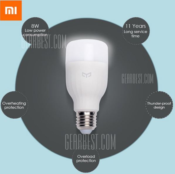 Xiaomi Yeelight Smartlight mit E27-Fassung für 11,05 Euro inkl. Versand