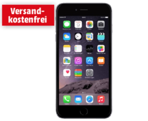 Wieder da: Apple iPhone 6 Plus 64 GB Spacegrau für nur 549,- Euro bei Media Markt!