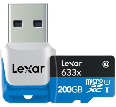 Ebay WOW des Tages: 200GB Lexar MicroSDXC Speicherkarte mit Kartenleser für 59,99 Euro