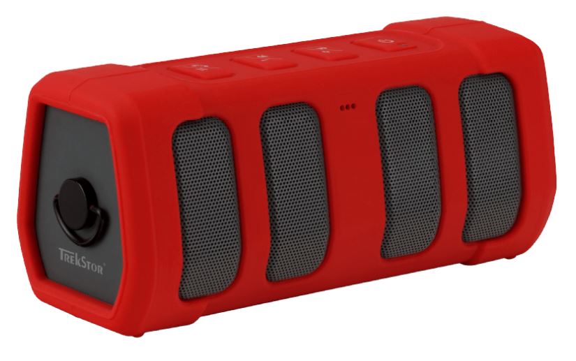 Trekstor Powerboom Bluetooth Lautsprecher (2 x 5 Watt) in Gelb und Rot für nur 24,99 Euro inkl. Versand