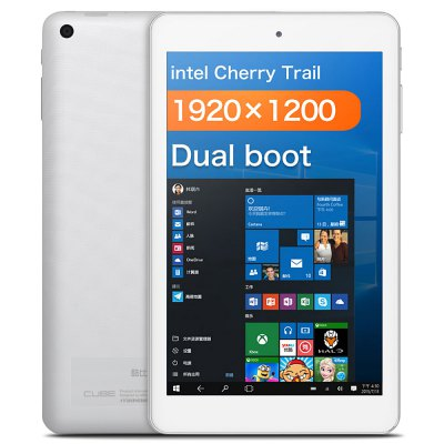 Full HD Tablet 8″ mit Win 10 + Android 5.1, Intel Z8300, 2GB Ram + 32GB Speicher für 76,16 Euro