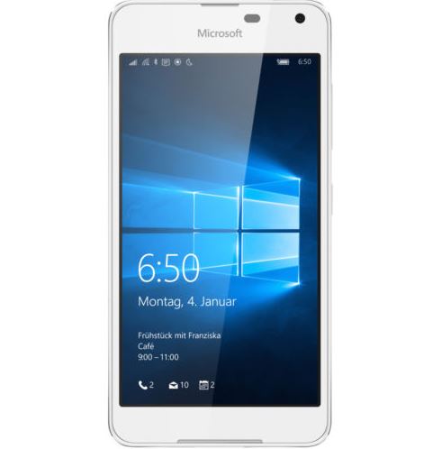 Microsoft Lumia 650 LTE Smartphone (5,0 Zoll, 1,3GHz, 16 GB) in Weiß für nur 115,- Euro inkl. Versand