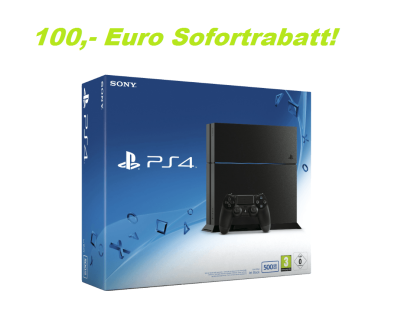 Knaller! 100,- Euro Rabatt auf PS4 Bundles – z.B. SONY PlayStation 4 Konsole CUH-1216A 500GB für 249,- Euro
