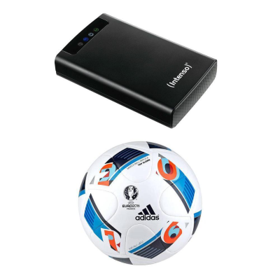 Externe WiFi-Festplatte Intenso Memory2Move 500GB + Adidas Top Glider Fussball für 68,- Euro