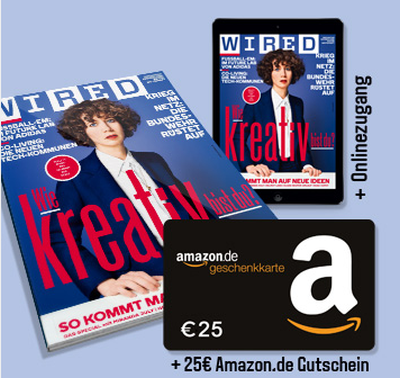 4 Ausgaben der Zeitschrift “WIRED” + Onlinezugang für effektiv 2,- Euro!