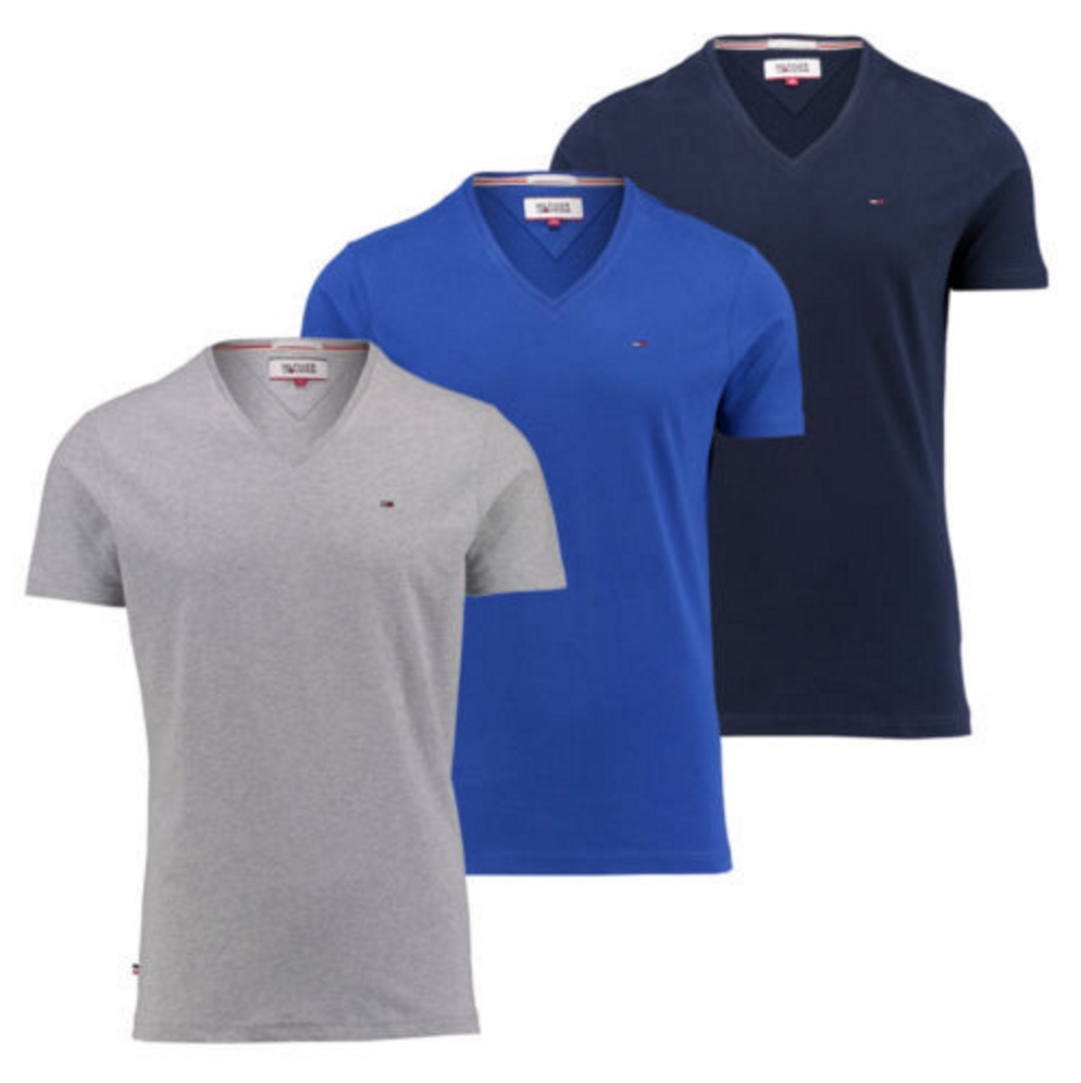 Tommy Hilfiger Denim V-Neck T-Shirts in verschiedenen Farben für nur je 24,90 Euro inkl. Versand
