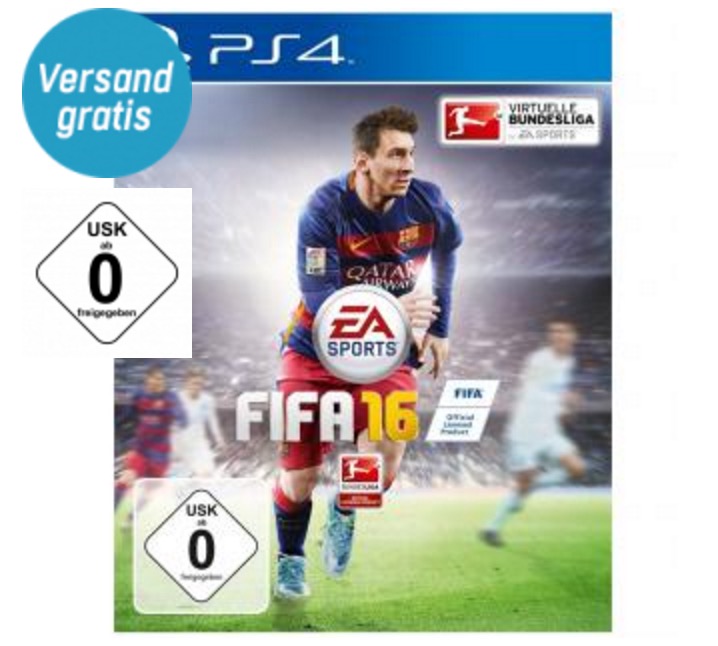 FIFA 16 für die PlayStation 4 für nur 20,- Euro inkl. Versand bei Redcoon