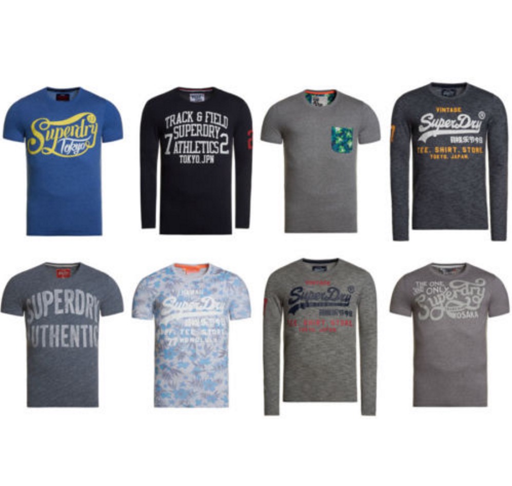 Verschiedene Superdry Shirts als B-Ware