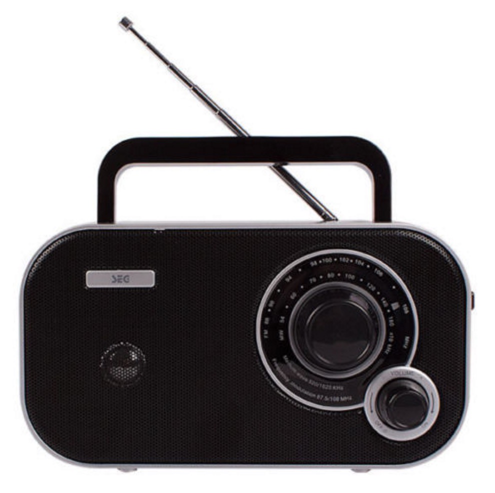 SEG KR 121 tragbares Radio (UKW/MW, AUX, Batterie- & Netzbetrieb) für nur 14,99 Euro inkl. Versand