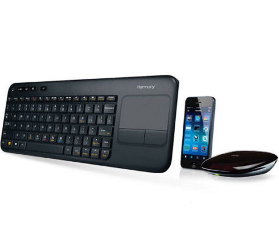 Logitech Harmony Smart Keyboard (Tastatur mit Touchpad) +  Harmony Hub für nur 59,- Euro inkl. Versand