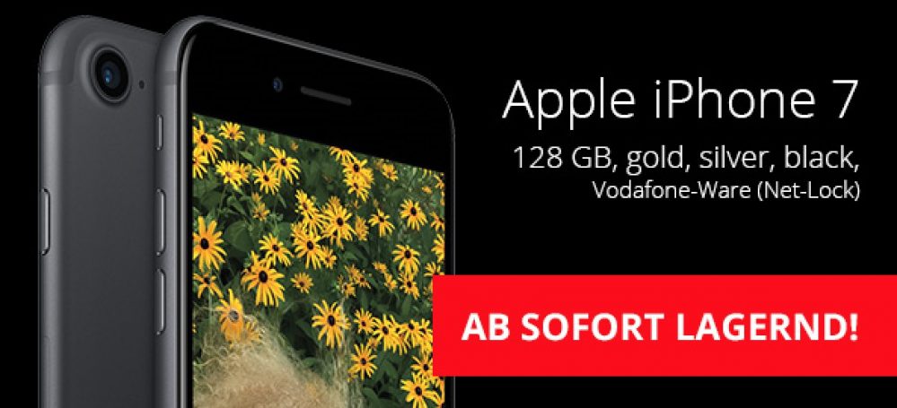 Verschiedene Vodafone Tarife + Apple iPhone 7 128GB (sofort lieferbar)