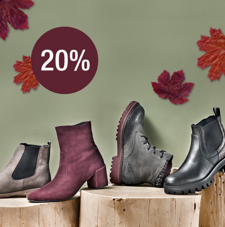 20% Rabatt auf (fast) alle Schuhe im Galeria Kaufhof Onlineshop