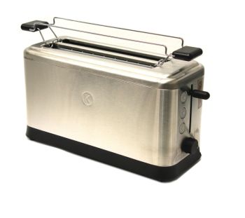 4-Scheiben Kenwood Langschlitz Toaster TTM401 aus Edelstahl für 32,48 Euro