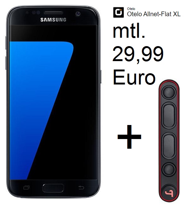 Otelo Allnet-Flat XL für nur mtl. 29,99 Euro + Galaxy S7 + BT Bamster für nur einmalig 29,- Euro