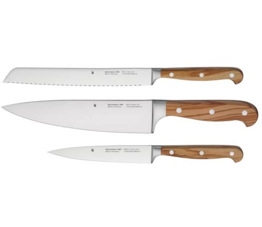Knaller! 3-teiliges WMF Messerset “Wood Edition” für nur 94,- Euro inkl. Versand (statt 159,- Euro)