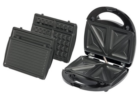 Medion Sandwich Maker mit auswechselbaren Platten für Sandwiches, Waffeln und zum Grillen nur 13,50 Euro inkl. Versand