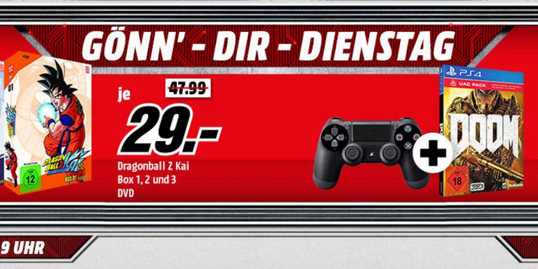 Media Markt „Gönn‘ dir Dienstag“ mit verschiedenen Games, Filmen und Serien