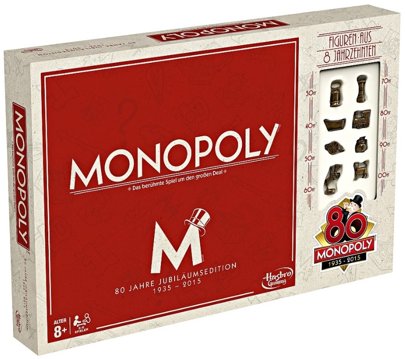 Monopoly 80 Jahre Jubiläumsedition ab 17,94 Euro zzgl. Versand