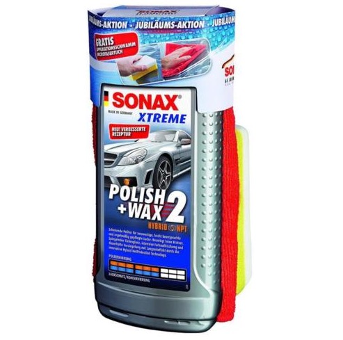 500ml Sonax XTREME Polish&Wax 2 inkl. gratis Schwamm und Mikrofasertuch nur 11,11 Euro