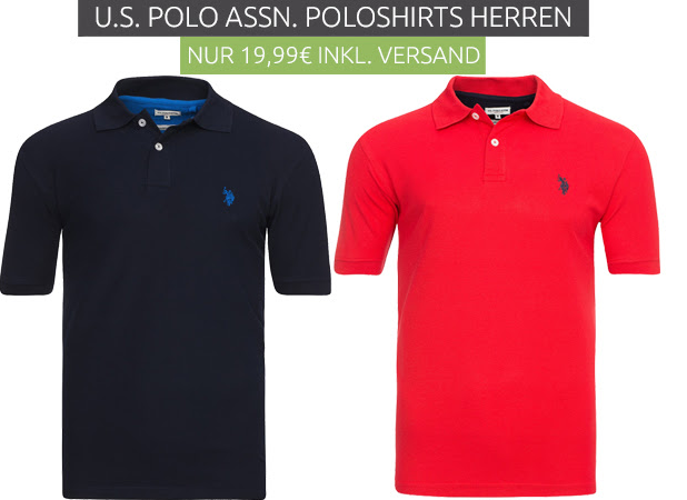 Outlet46: U.S. POLO ASSN. Poloshirt in verschiedenen Farben für nur 19,99 Euro inkl. Versand