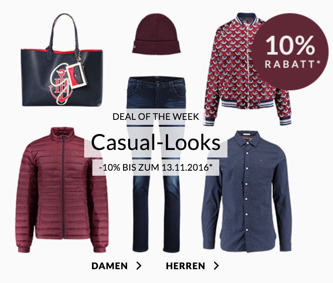 Engelhorn Weekly Deals – 10% Rabatt auf die Kategorie Casual Looks