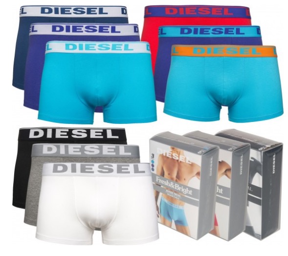 3er Pack Diesel The Essential Fresh & Bright Herren-Boxershorts für nur 17,99 Euro inkl. Versand