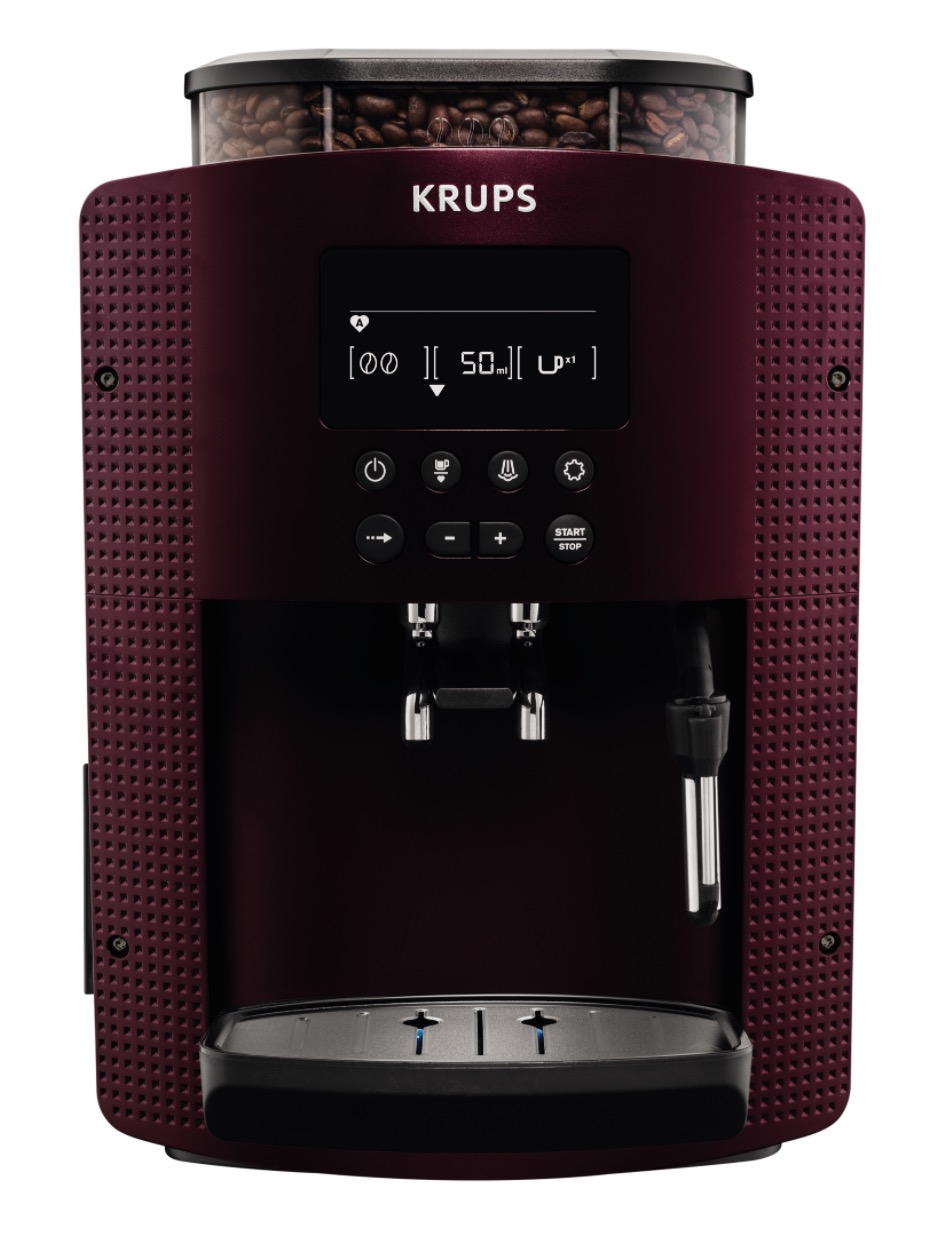 Krups EA815G Espresso Kaffeevollautomat Bordeaux-Rot/Schwarz für nur 269,- Euro inkl. Versand