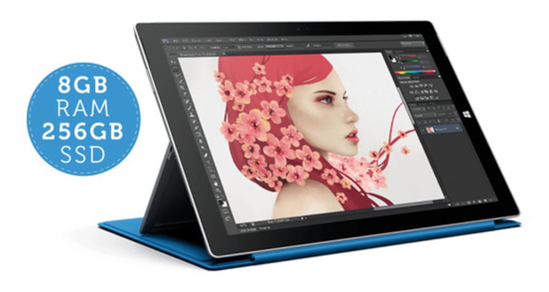 Microsoft Surface Pro 3 mit 256GB als refurbished Gerät für 605,90 Euro