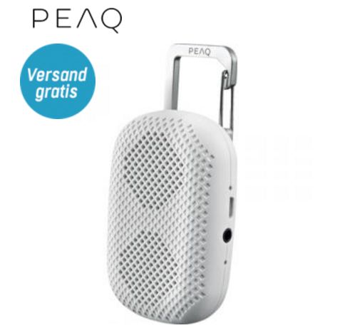 Schnell sein! PEAQ PPA10BT-W Bluetooth Lausprecher in weiß für nur 7,- Euro