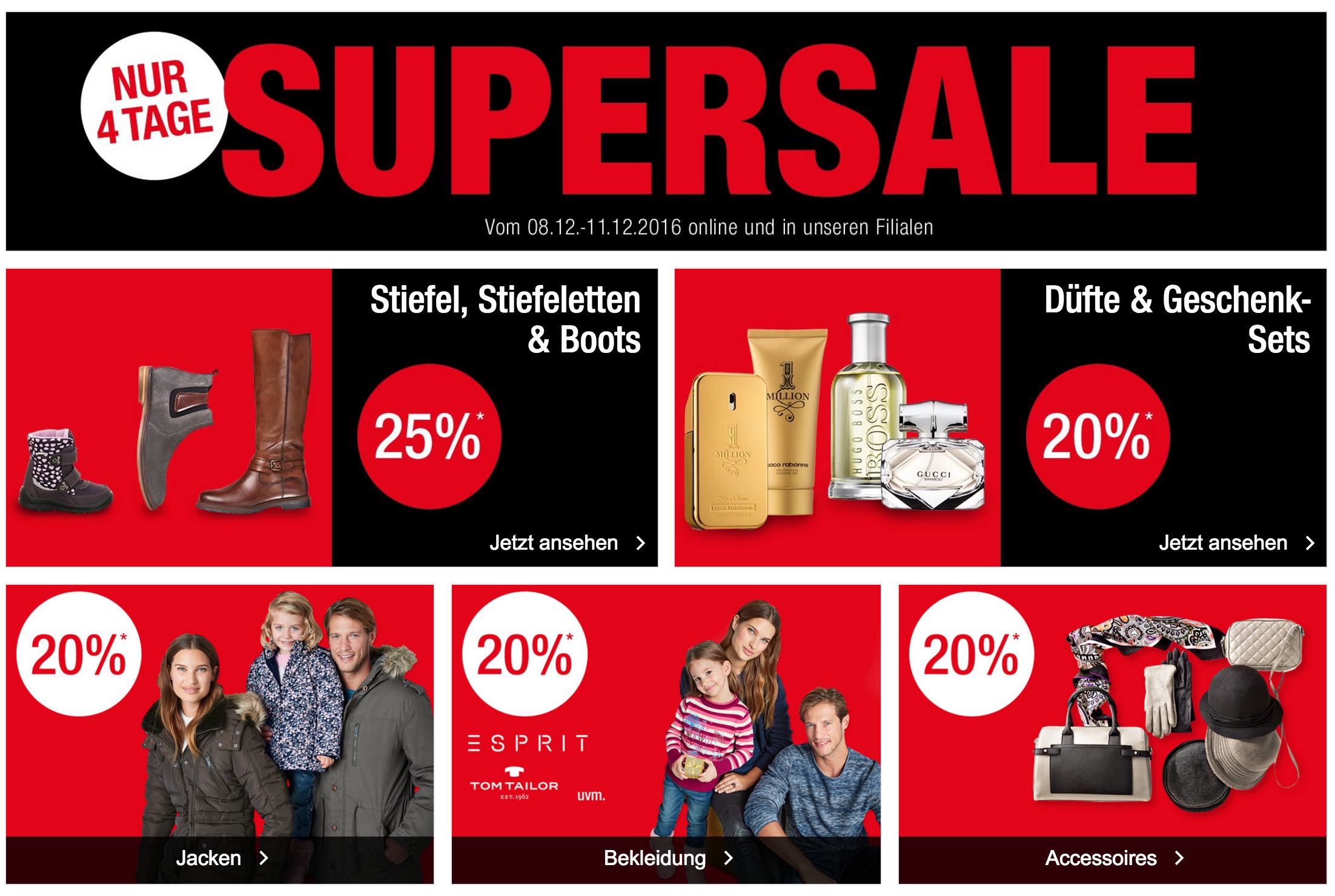 Galeria Kaufhof Supersale mit vielen verschiedenen Angeboten – z.B. 20% Rabatt auf KitchenAid