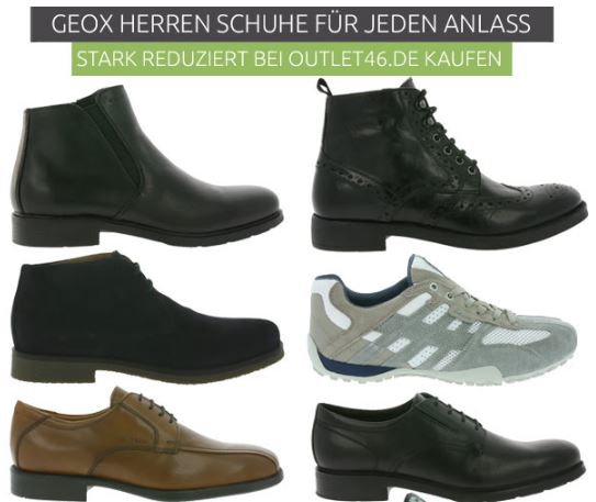 Geox Herren Schuhe und Sneaker in verschiedenen Farben und Modellen ab 27,99 Euro inkl. Versand