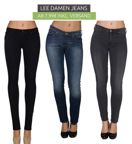 Heute Lee-Sale – z.B. Lee Damen Jeans ab 7,99 Euro inkl. Versand