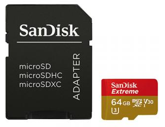 SanDisk Extreme micro SDXC Karte mit 64GB inkl. Adapter für nur 26,98 Euro inkl. Versand