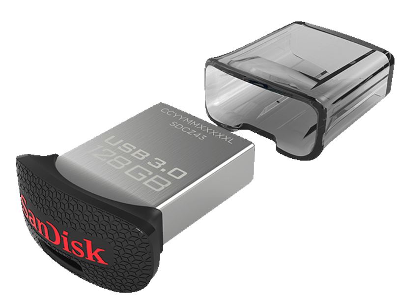 SANDISK Ultra Fit USB-Stick (128 GB, USB 3.0) für nur 25,- Euro inkl. Versand