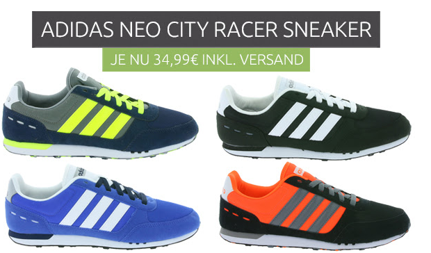Adidas Neo City Racer Herren Sneaker für nur je 34,99 inkl. Versand