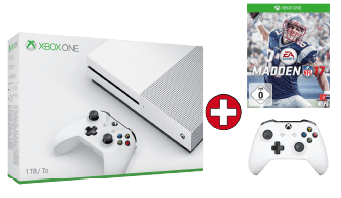 Microsoft Xbox One S 1TB Konsole inkl. Madden NFL 17 und 2. Controller für nur 319,- Euro inkl. Versand