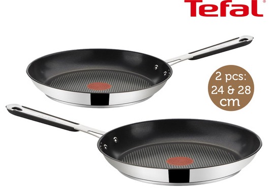 Kombi-Set aus Tefal Jamie Oliver Professional Bratpfannen 24cm + 28cm nur 55,90 Euro inkl. Versand