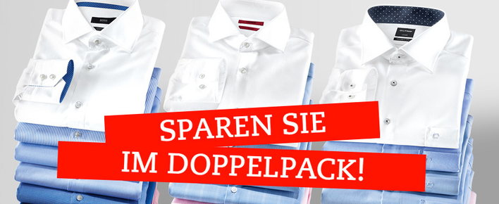 Hemden Doppelpack Aktion bei Hirmer – viele gute Preise