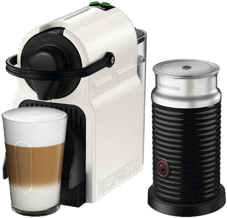 KRUPS XN1011 Nespresso Inissia Kapselmaschine in Weiß + Milchaufschäumer für nur 86,- Euro inkl. Versand + 40,- Euro Nespresso Club Guthaben