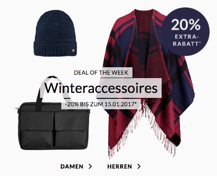 Engelhorn Sports Weekly Deal mit 20% Extra-Rabatt auf Winteraccessoires