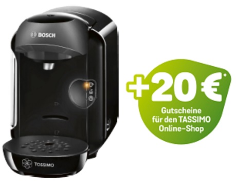 Bosch TAS 1252 Tassimo Kapselmaschine (0,7 Liter Fassungsvermögen) dank Kapselgutschein für effektiv nur 5,- Euro