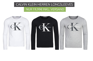 Calvin Klein Herren Longsleeves für je nur 19,99 Euro inkl. Versand