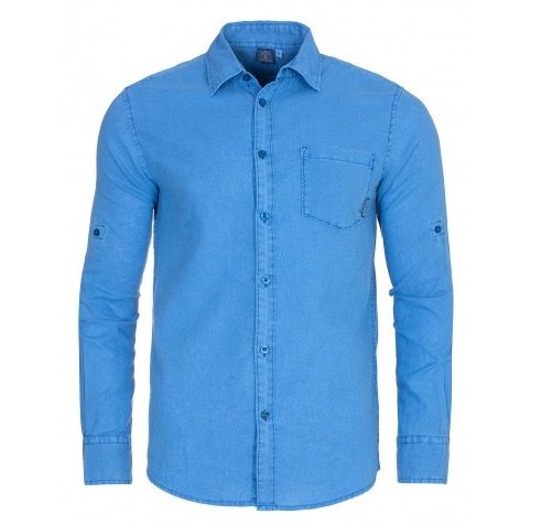 Chiemsee Leon Herren Longsleeve-Hemd in Blau für nur 34,99 Euro inkl. Versand