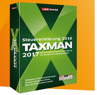 Lexware Taxman 2017 für die Einkommensteuer 2016 nur 18,90 Euro