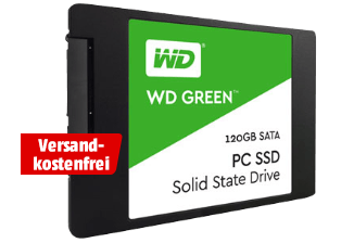 WD Green 2.5 Zoll Interne SSD mit 120 GB für nur 22,- Euro inkl. Versand