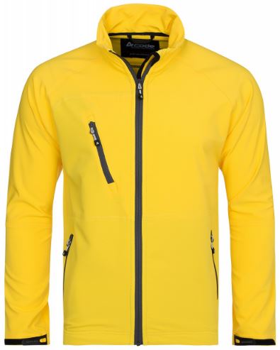 Acode Softshell Herren Outdoor-Jacke in Gelb für nur 17,99 Euro inkl. Versand