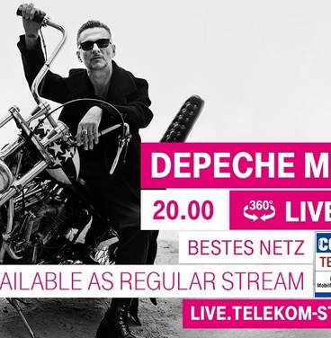 Depeche Mode Konzert im Telekom Street Gig als 360° HD-Stream kostenfrei schauen