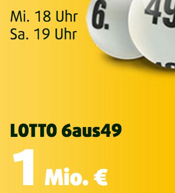 3 Felder Lotto 6aus49 (1 Mio. Euro Jackpot) für nur 1,50 Euro – nur für Lottoland Neukunden